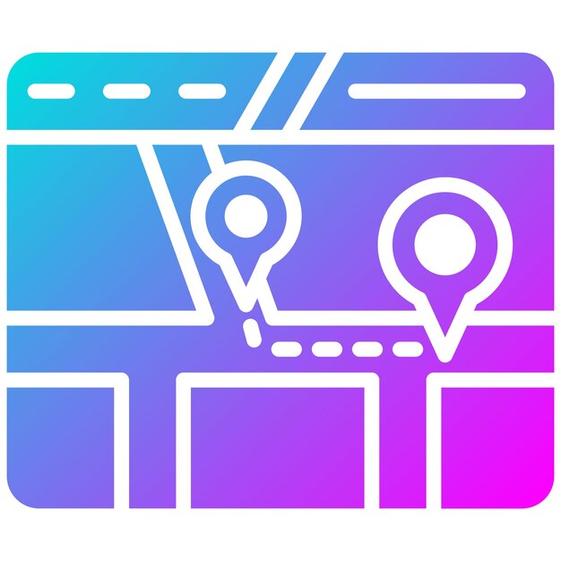 Estilo de ilustración vectorial del mapa