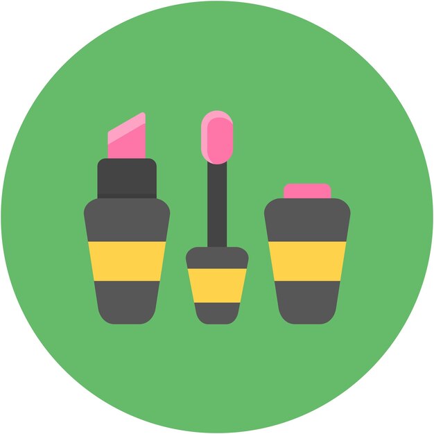 Estilo de la ilustración vectorial de maquillaje