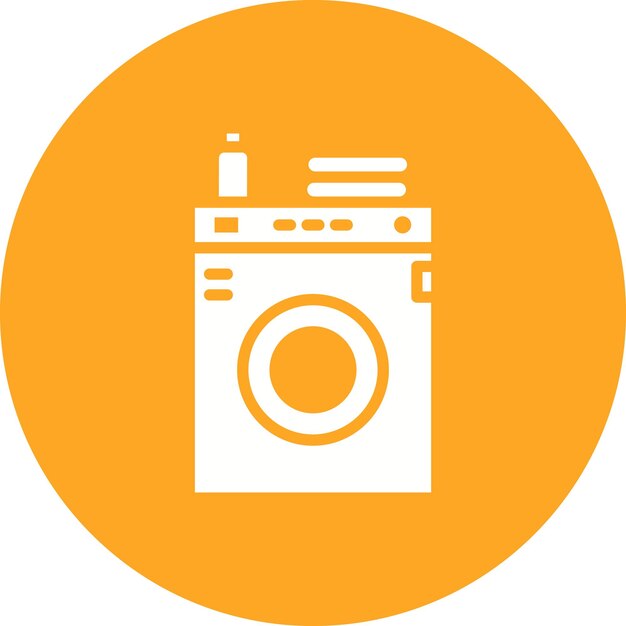 Estilo de ilustración vectorial de la máquina de lavar