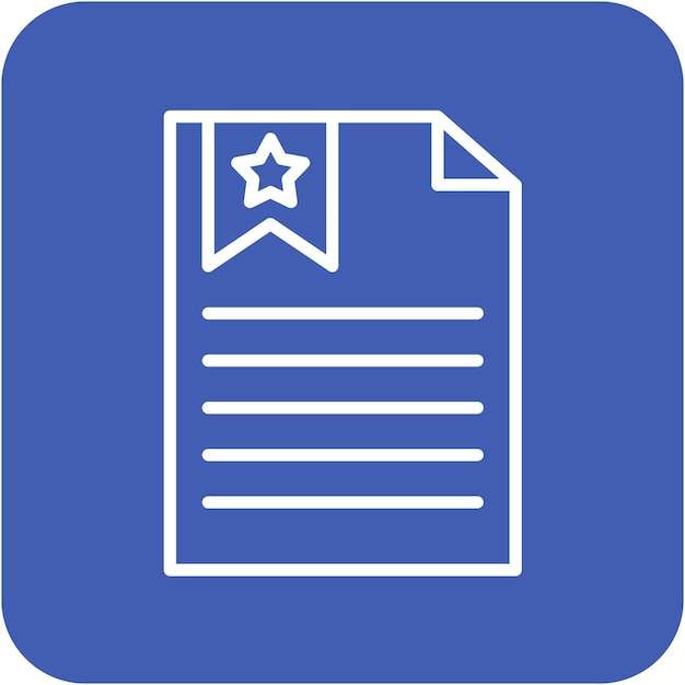 Estilo de ilustración vectorial del marcador de página