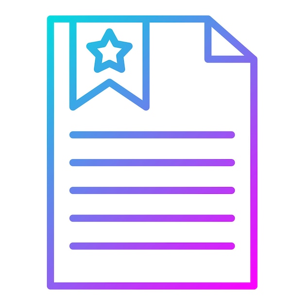 Estilo de ilustración vectorial del marcador de página