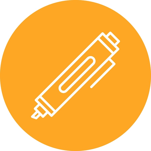 Estilo de la ilustración vectorial del marcador