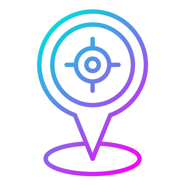 Estilo de la ilustración vectorial del marcador