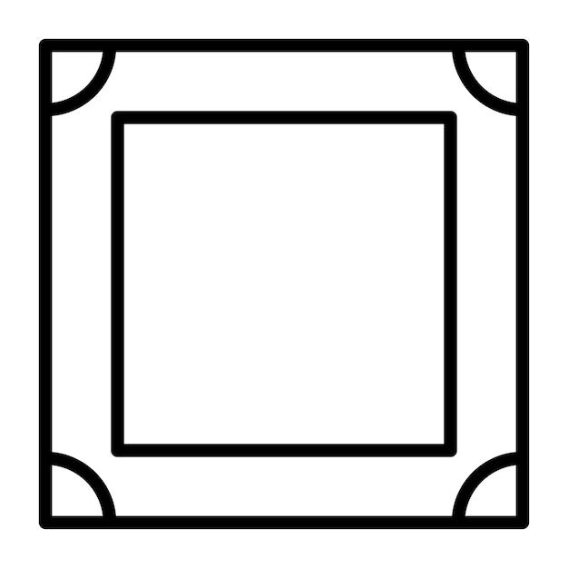 Estilo de ilustración vectorial del marco de imagen