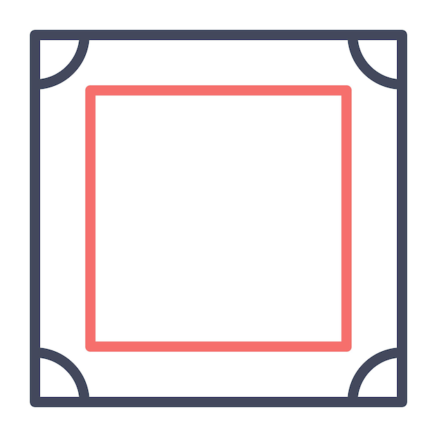 Estilo de ilustración vectorial del marco de imagen