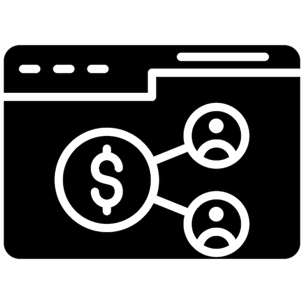 Estilo de ilustración vectorial de marketing de afiliados en la web