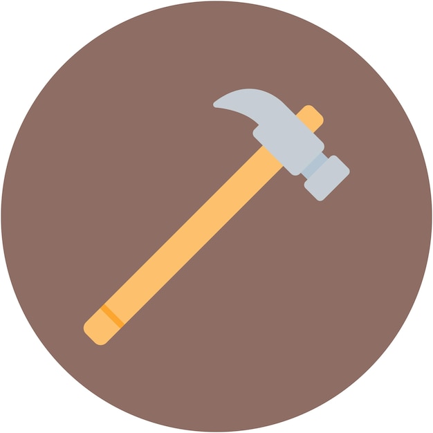 Estilo de ilustración vectorial del martillo
