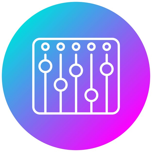 Estilo de ilustración vectorial de mezcla de audio