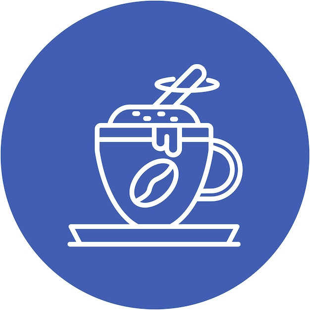 Estilo de ilustración vectorial de mezcla de café