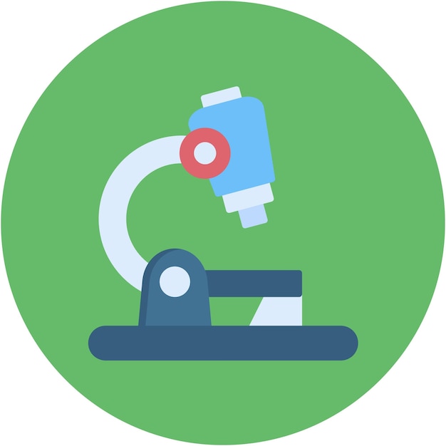 Estilo de ilustración vectorial del microscopio