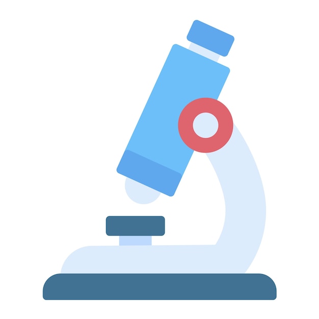 Estilo de ilustración vectorial del microscopio