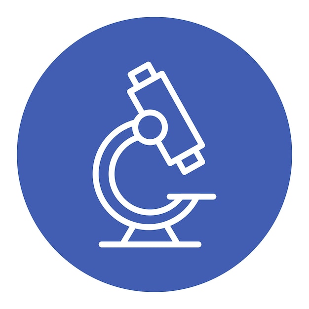 Estilo de ilustración vectorial del microscopio