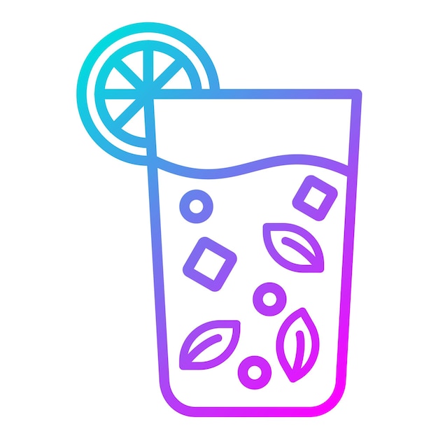 Estilo de ilustración vectorial de Mojito