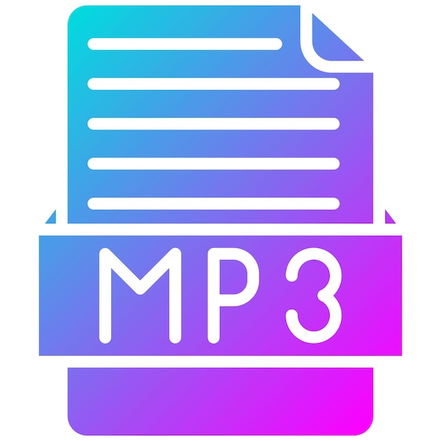 Estilo de la ilustración vectorial MP3
