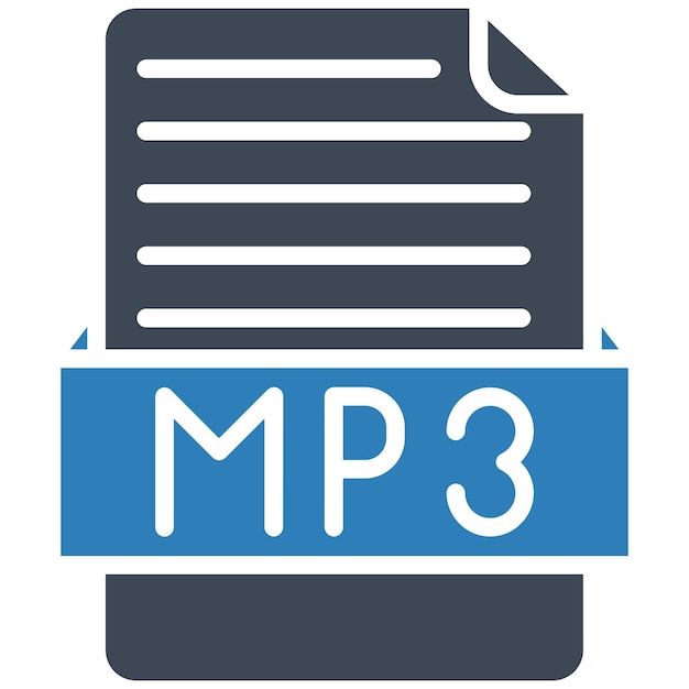 Estilo de la ilustración vectorial MP3