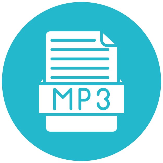 Estilo de la ilustración vectorial MP3