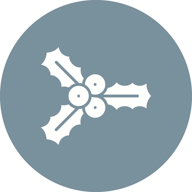 Estilo de ilustración vectorial de muérdago