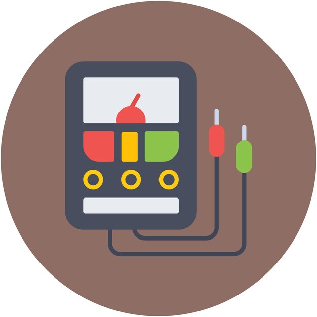 Estilo de la ilustración vectorial multimétrica