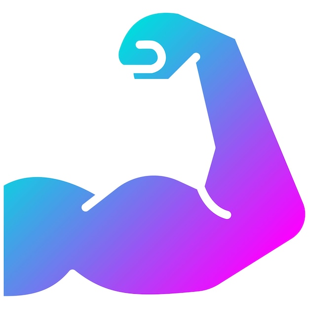 Estilo de ilustración vectorial de los músculos