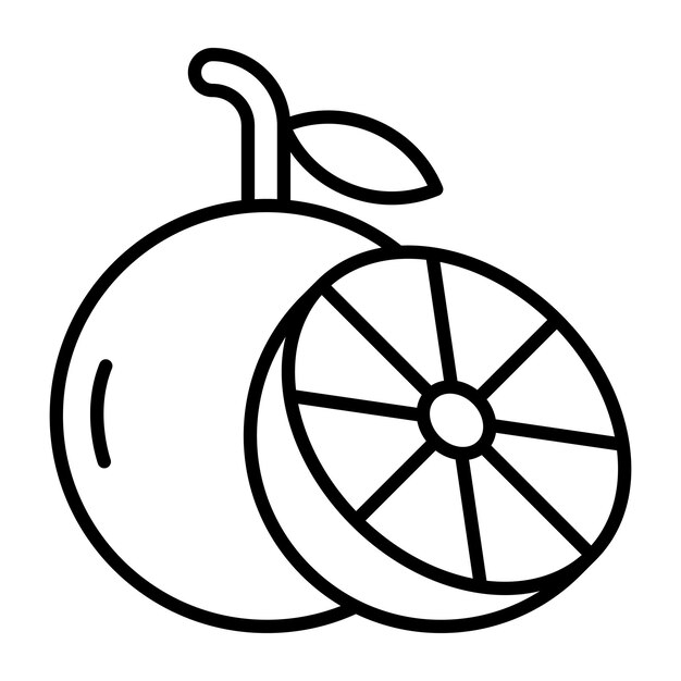 Estilo de ilustración vectorial naranja
