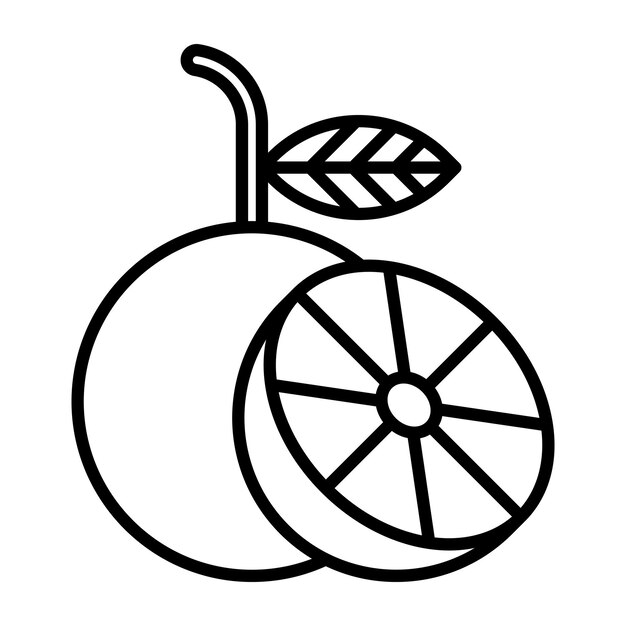 Estilo de ilustración vectorial naranja