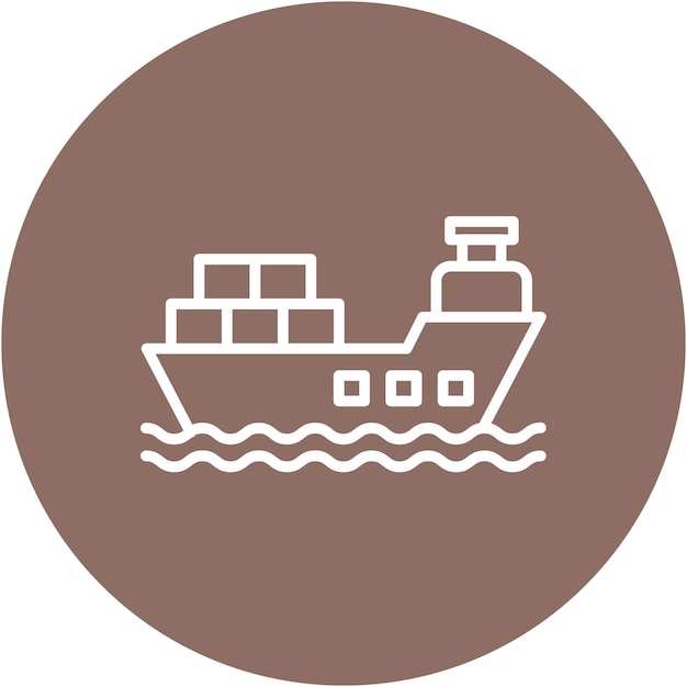 Estilo de ilustración vectorial de la nave