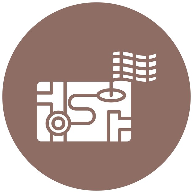 Estilo de ilustración vectorial de navegación de carreras