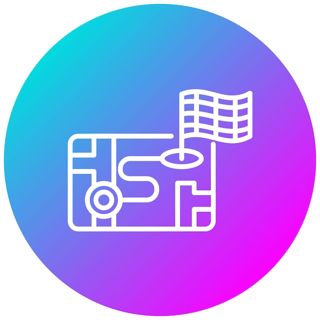 Estilo de ilustración vectorial de navegación de carreras