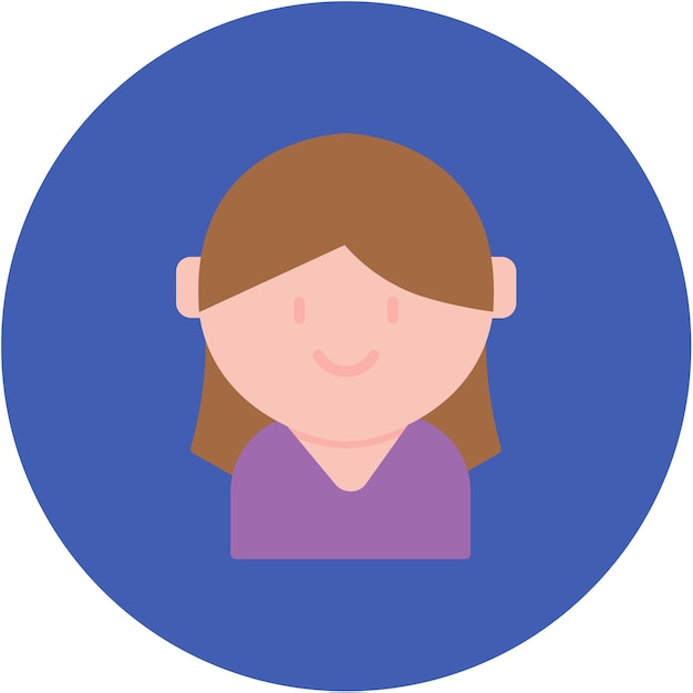 Estilo de ilustración vectorial para niñas