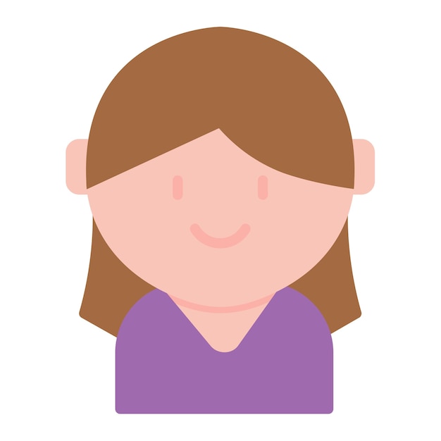 Estilo de ilustración vectorial para niñas