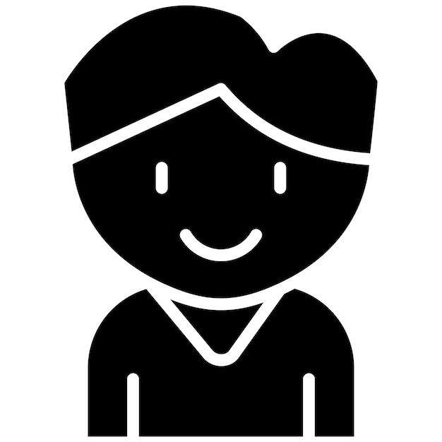 Estilo de ilustración vectorial del niño