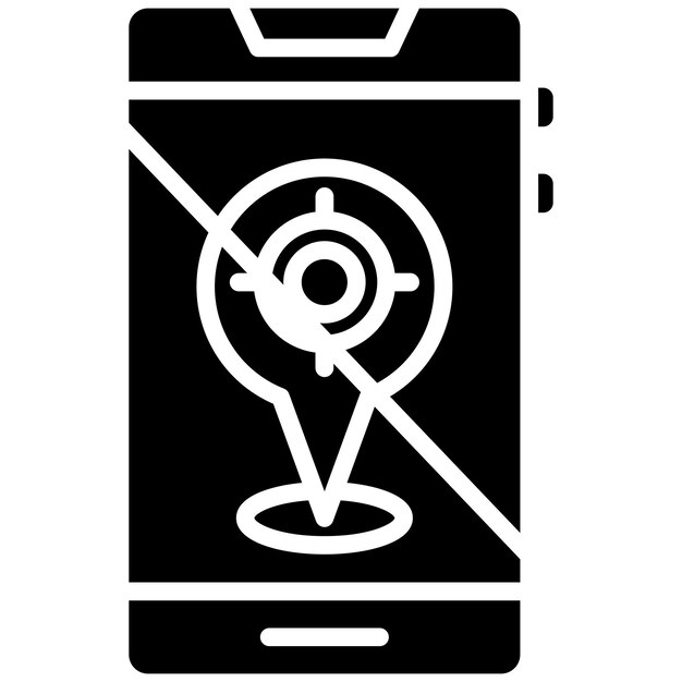 Estilo de ilustración vectorial no fijado por GPS