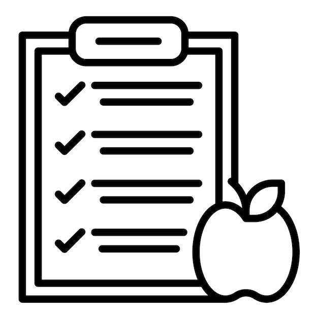 Estilo de ilustración vectorial de la nutrición