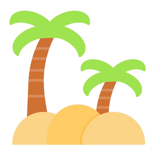Estilo de ilustración vectorial de Oasis