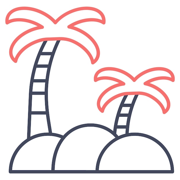 Estilo de ilustración vectorial de Oasis