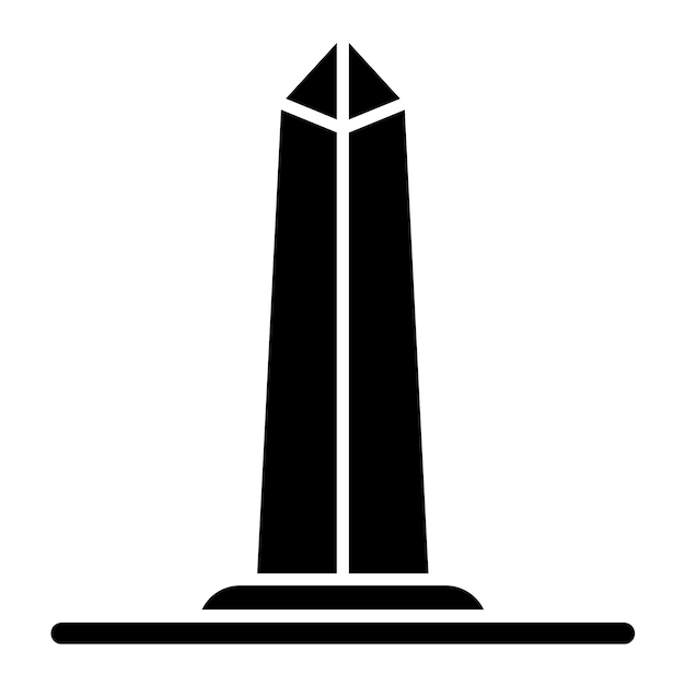 El estilo de la ilustración vectorial del Obelisco de Buenos Aires
