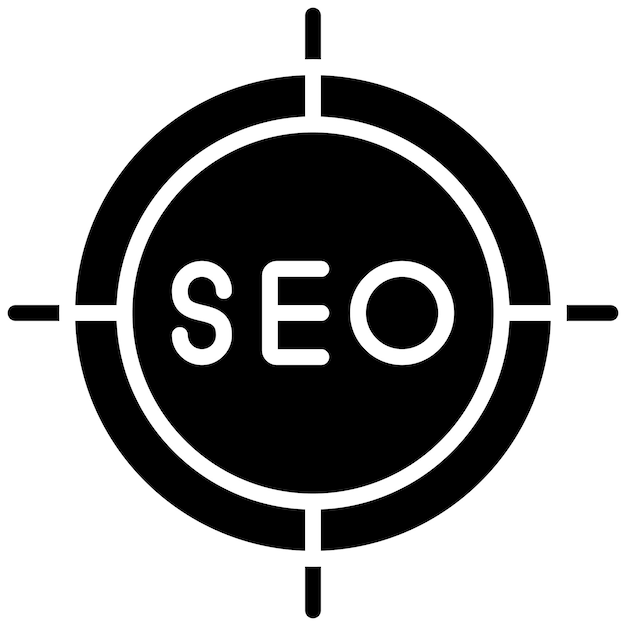 Estilo de ilustración vectorial objetivo de SEO