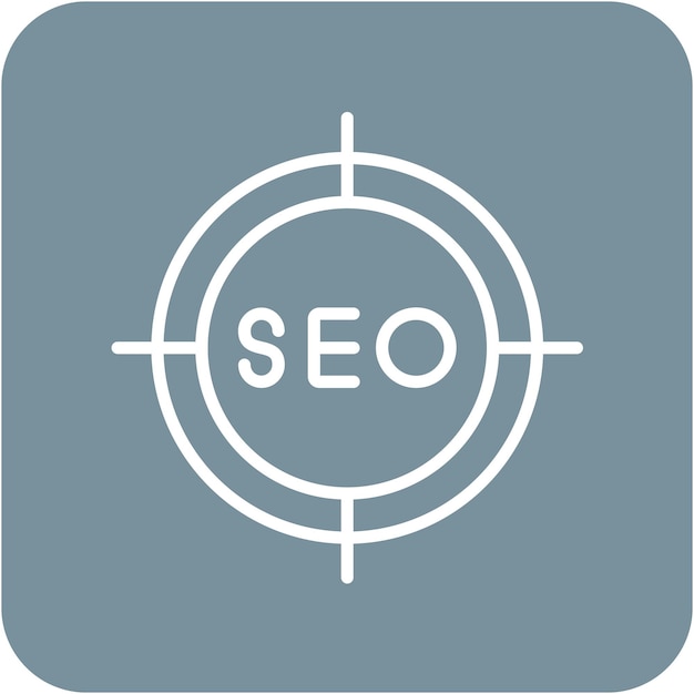 Estilo de ilustración vectorial objetivo de SEO