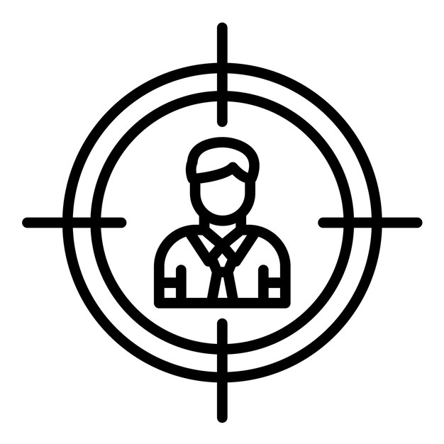 Estilo de ilustración vectorial objetivo