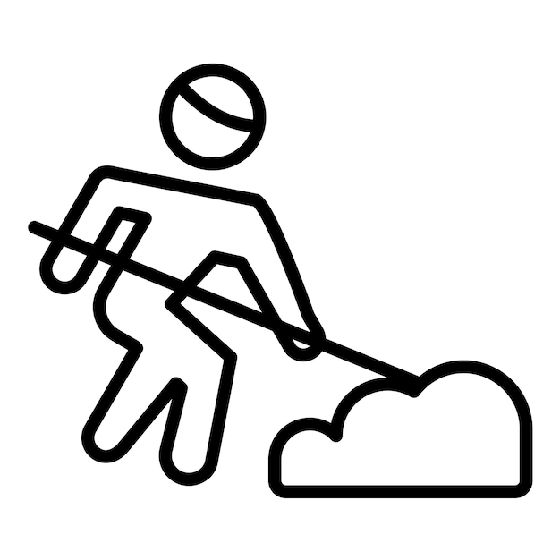 Estilo de ilustración vectorial de obras de carreteras