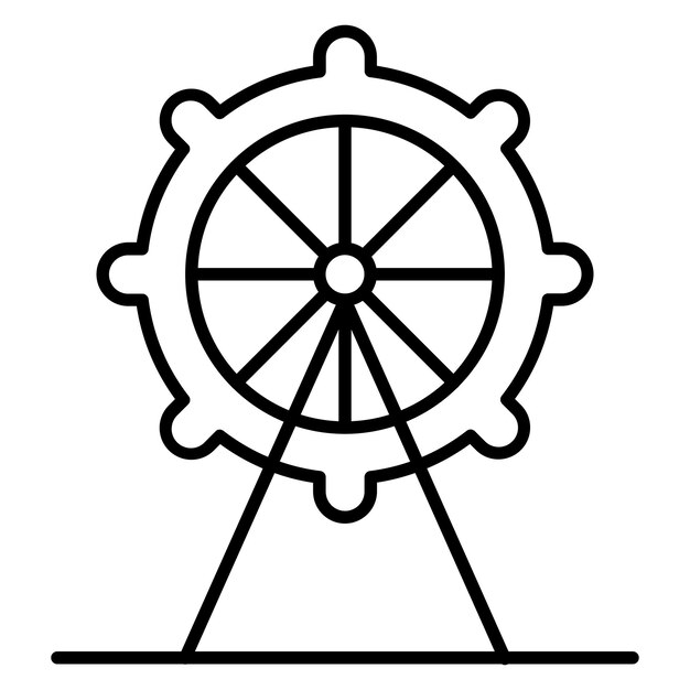 Estilo de ilustración vectorial del ojo de Londres