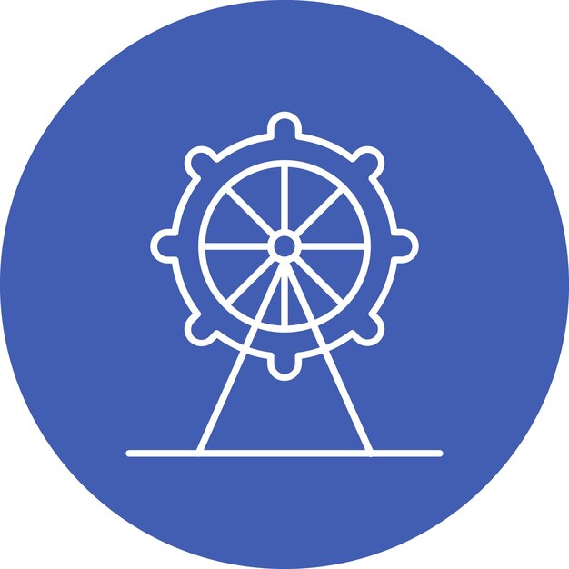 Estilo de ilustración vectorial del ojo de Londres