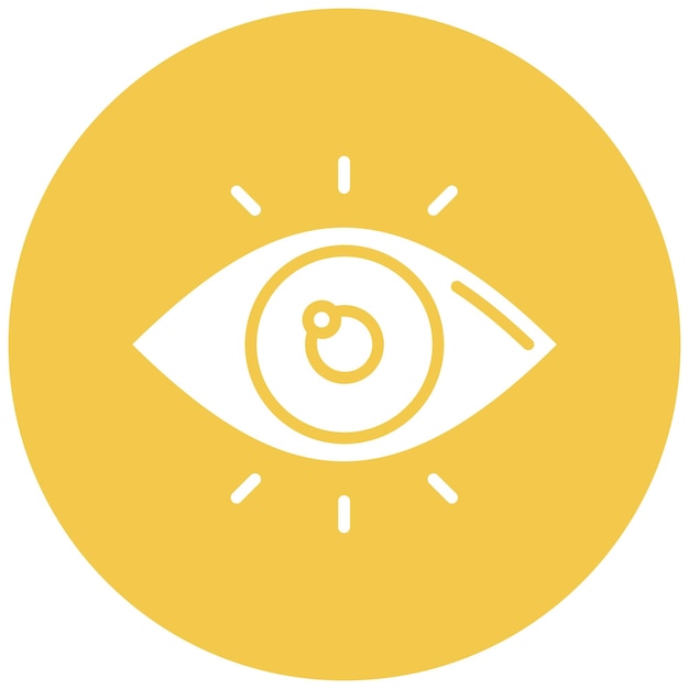 Estilo de ilustración vectorial de los ojos
