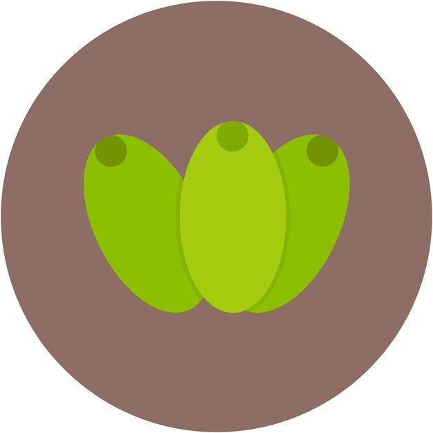 Estilo de ilustración vectorial de oliva