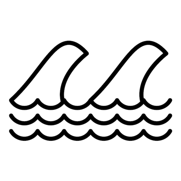 Estilo de ilustración vectorial de ondas