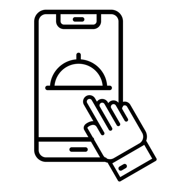 Estilo de ilustración vectorial de orden en línea