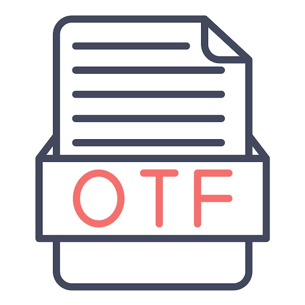 Estilo de ilustración vectorial OTF