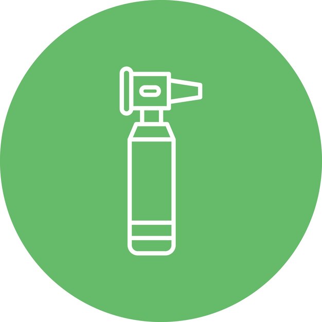 Estilo de ilustración vectorial del otoscopio