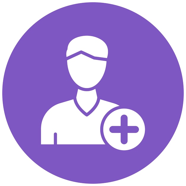 Estilo de ilustración vectorial del paciente