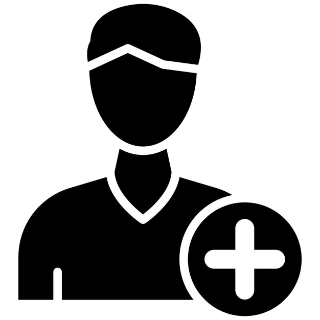 Estilo de ilustración vectorial del paciente